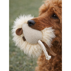 Alternative view of Myszka - naturalny szarpak dla psa ze skóry owczej