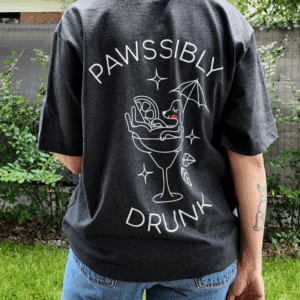 Alternative view of T-shirt Pawssibly Drunk