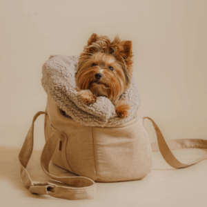 Alternative view of Torba podróżna dla psa ze śpiworkiem Karmel