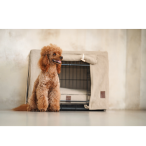 Alternative view of Osłona na klatkę kennelową z lnu 100%