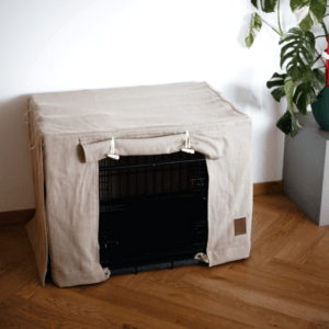 Osłona na klatkę kennelową z lnu 100%