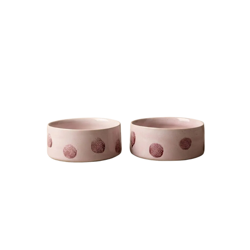Komplet misek dla psa Pop Dots różowa