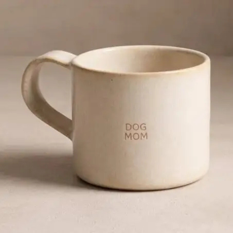 Kubek z kamionki "dog mom" 360 ml - obrazek 2